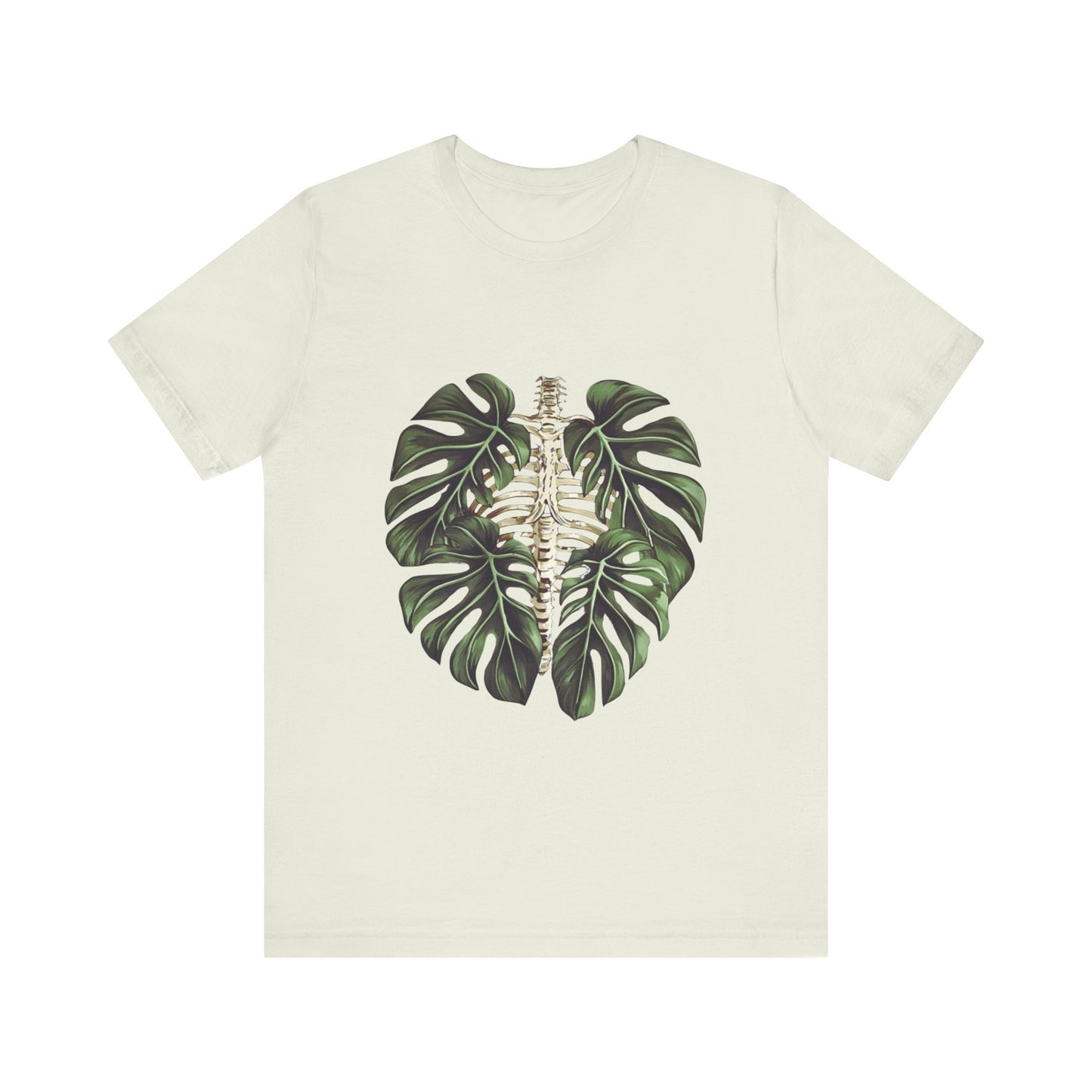 Nature-Inspired Skeleton Leaf Tee for Plant Lovers