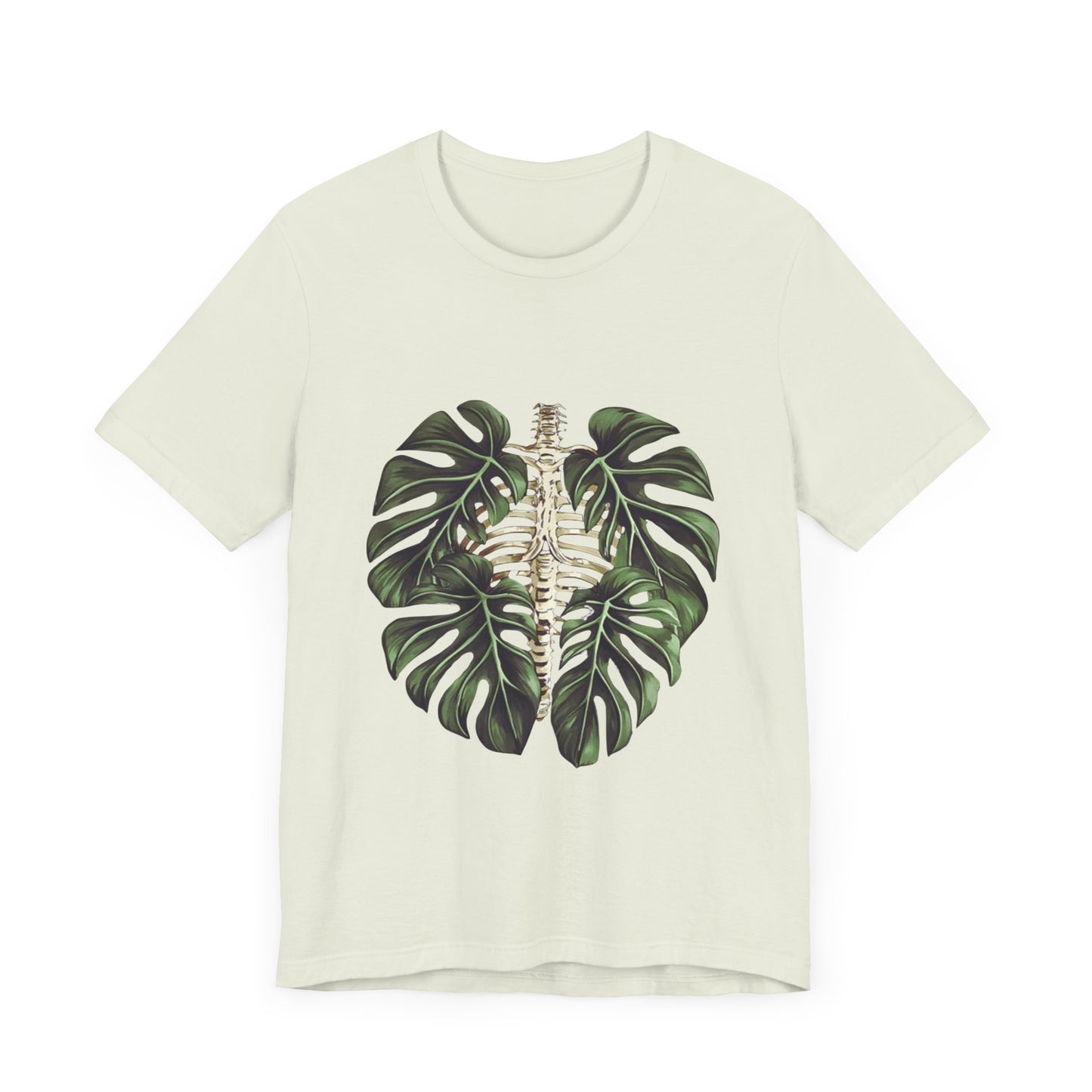 Nature-Inspired Skeleton Leaf Tee for Plant Lovers
