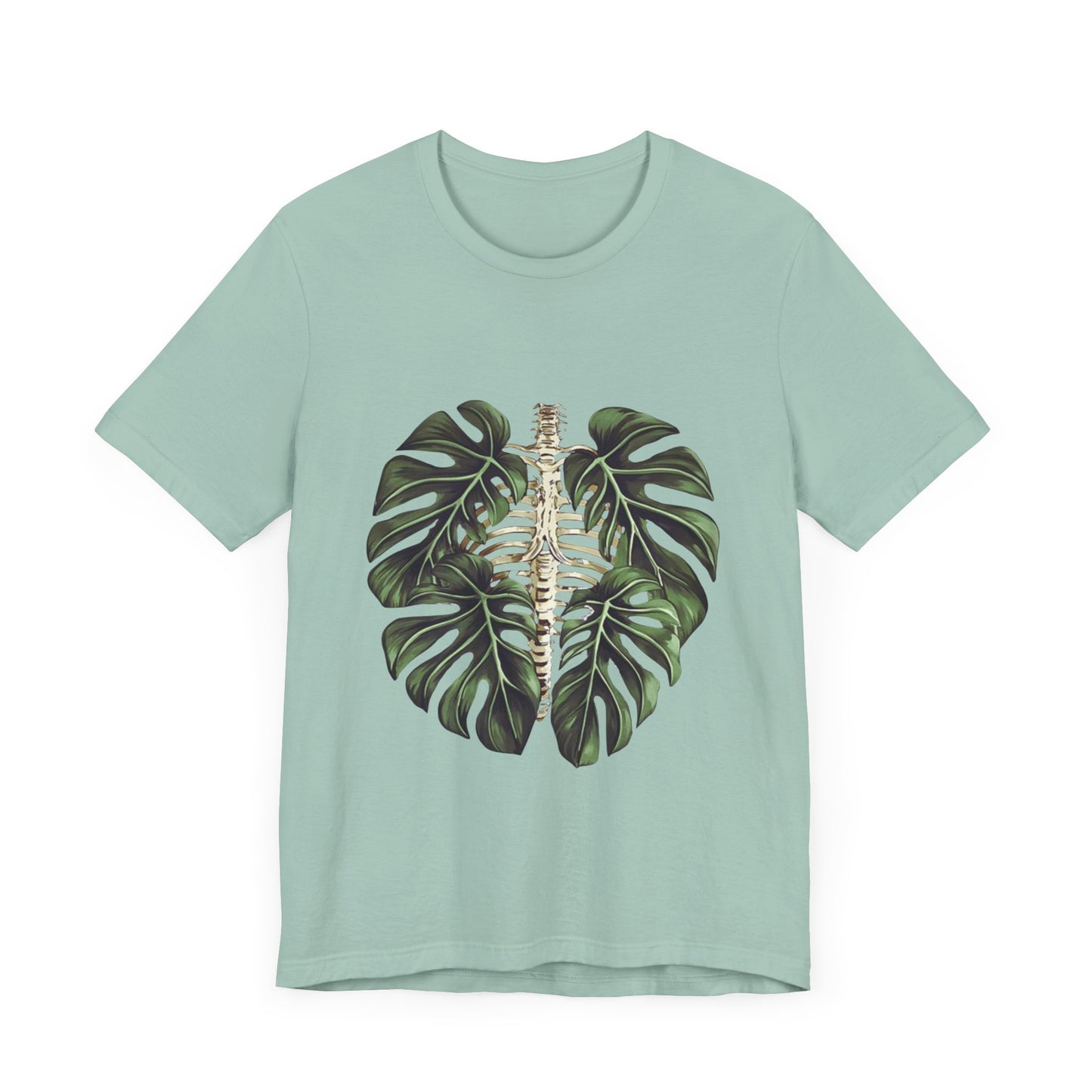 Nature-Inspired Skeleton Leaf Tee for Plant Lovers