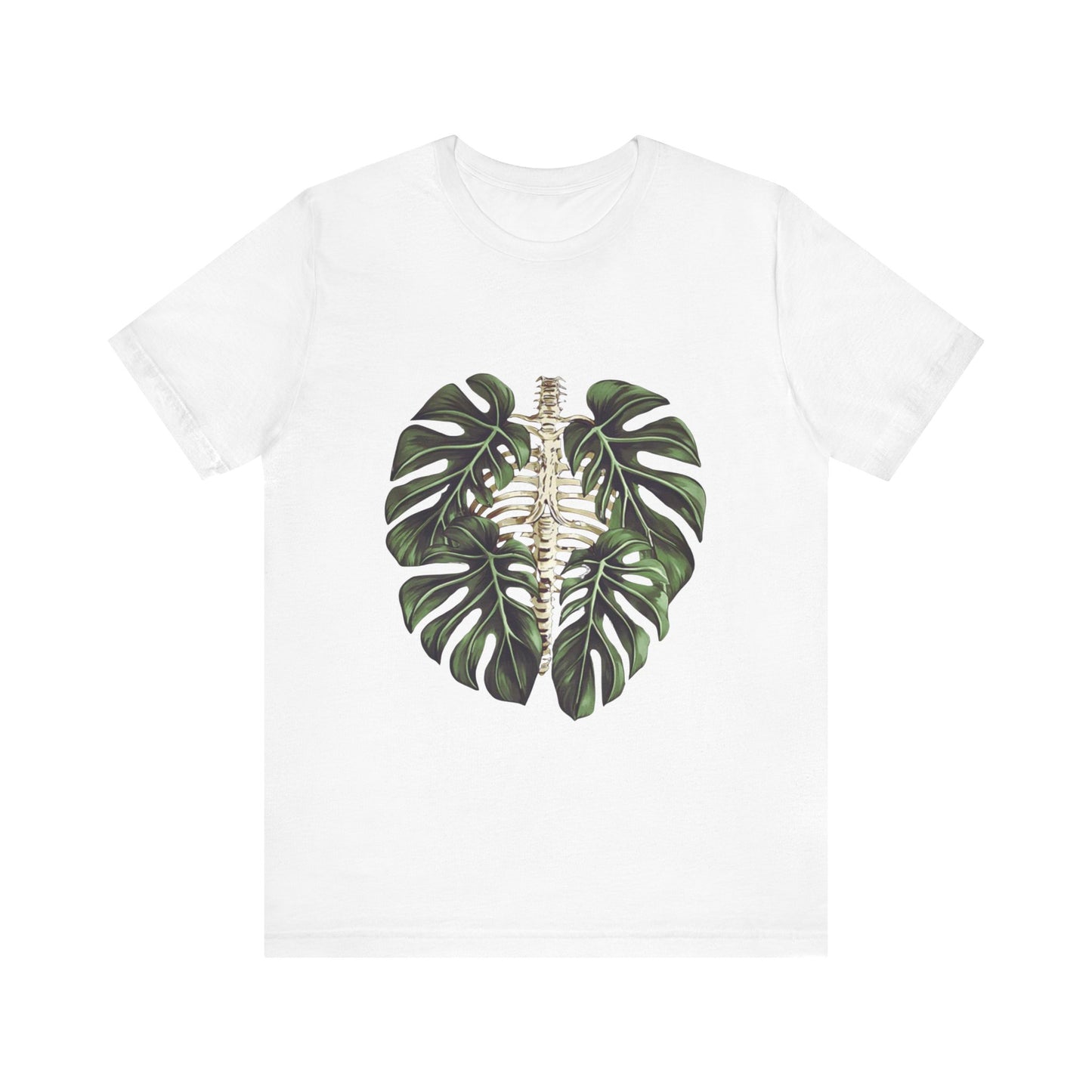 Nature-Inspired Skeleton Leaf Tee for Plant Lovers