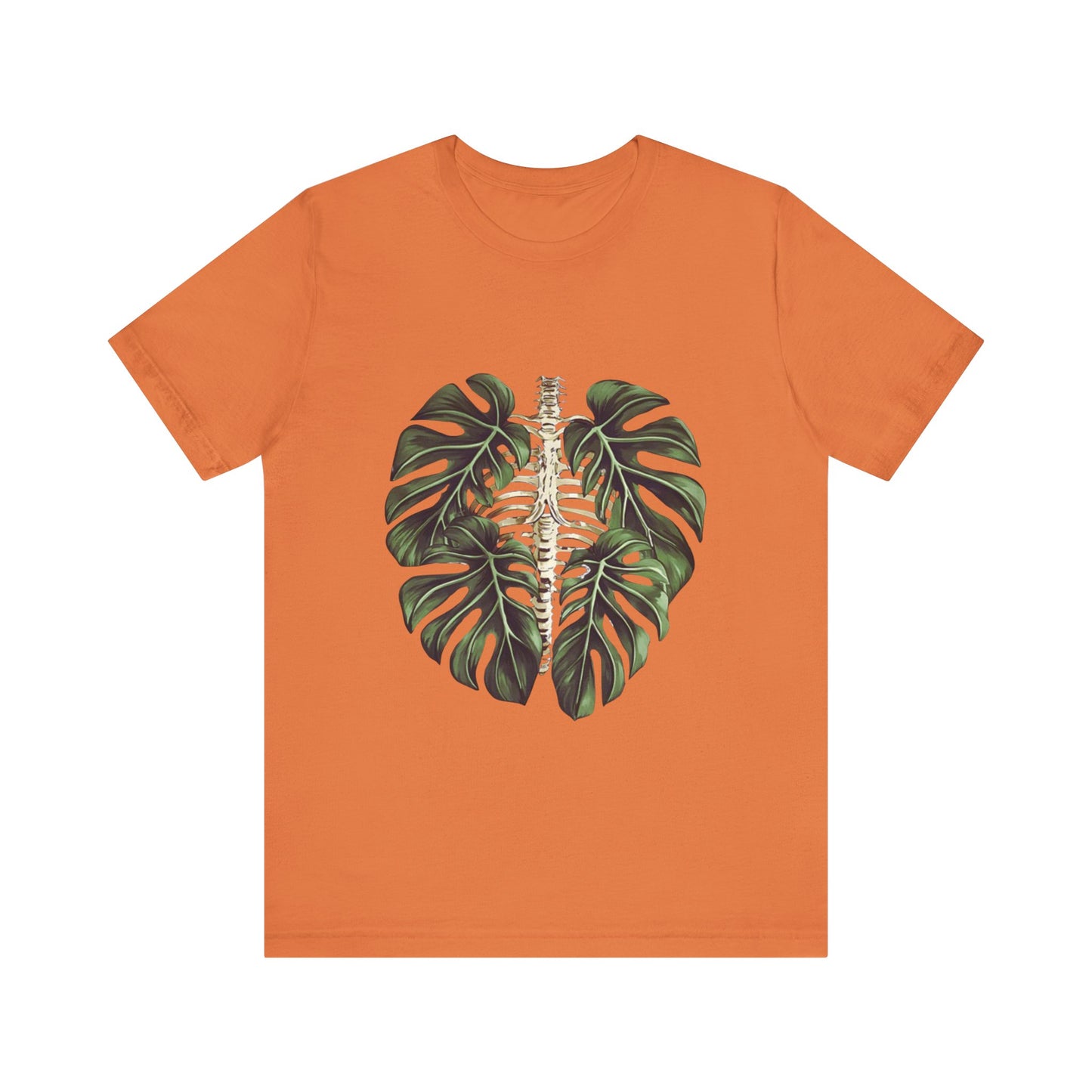 Nature-Inspired Skeleton Leaf Tee for Plant Lovers