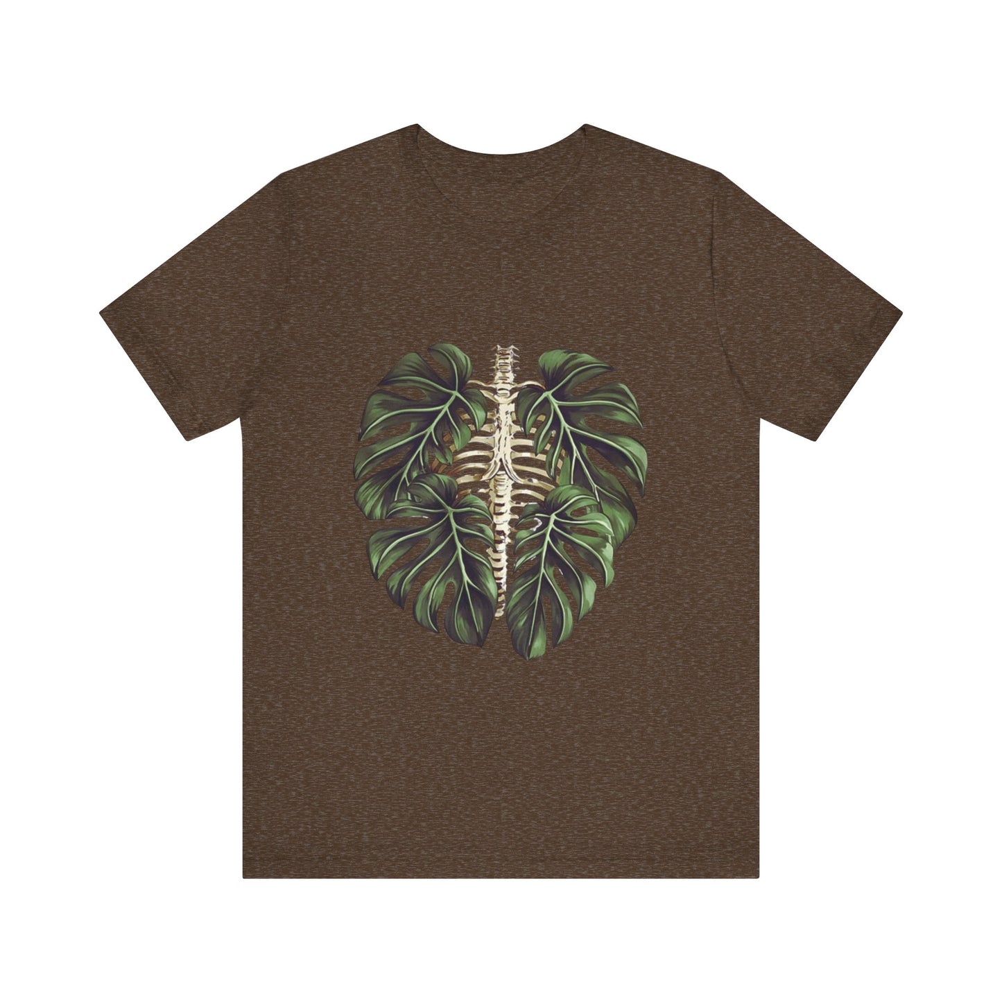Nature-Inspired Skeleton Leaf Tee for Plant Lovers