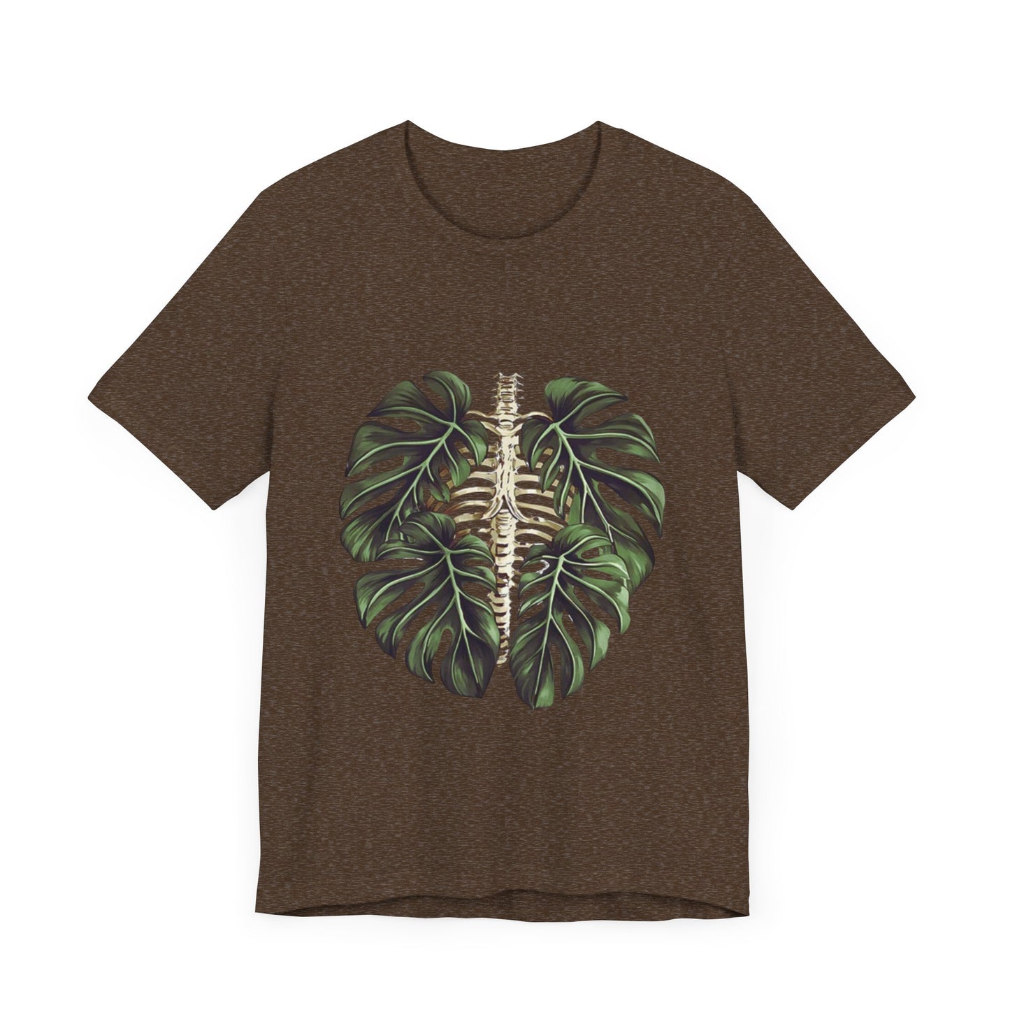 Nature-Inspired Skeleton Leaf Tee for Plant Lovers