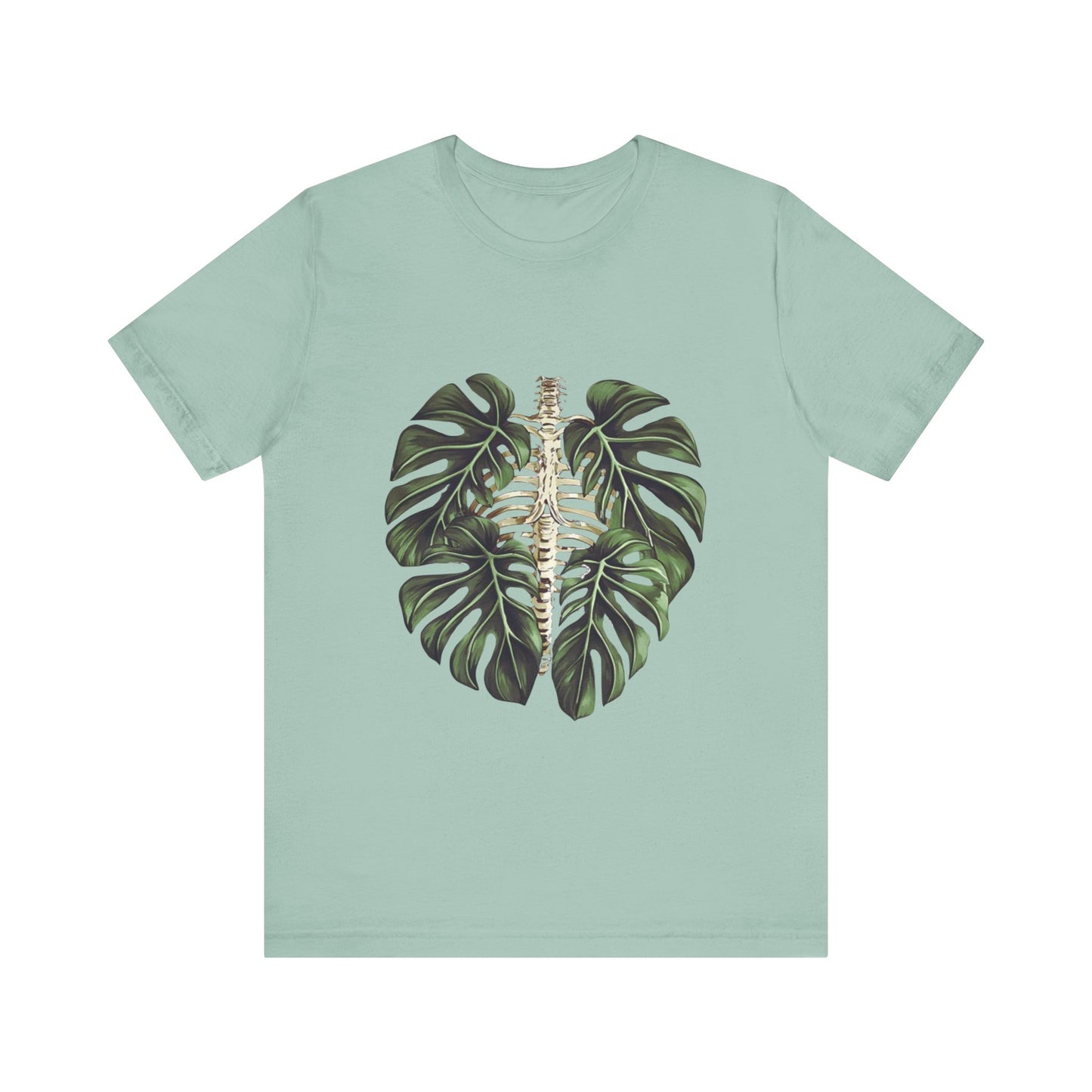 Nature-Inspired Skeleton Leaf Tee for Plant Lovers