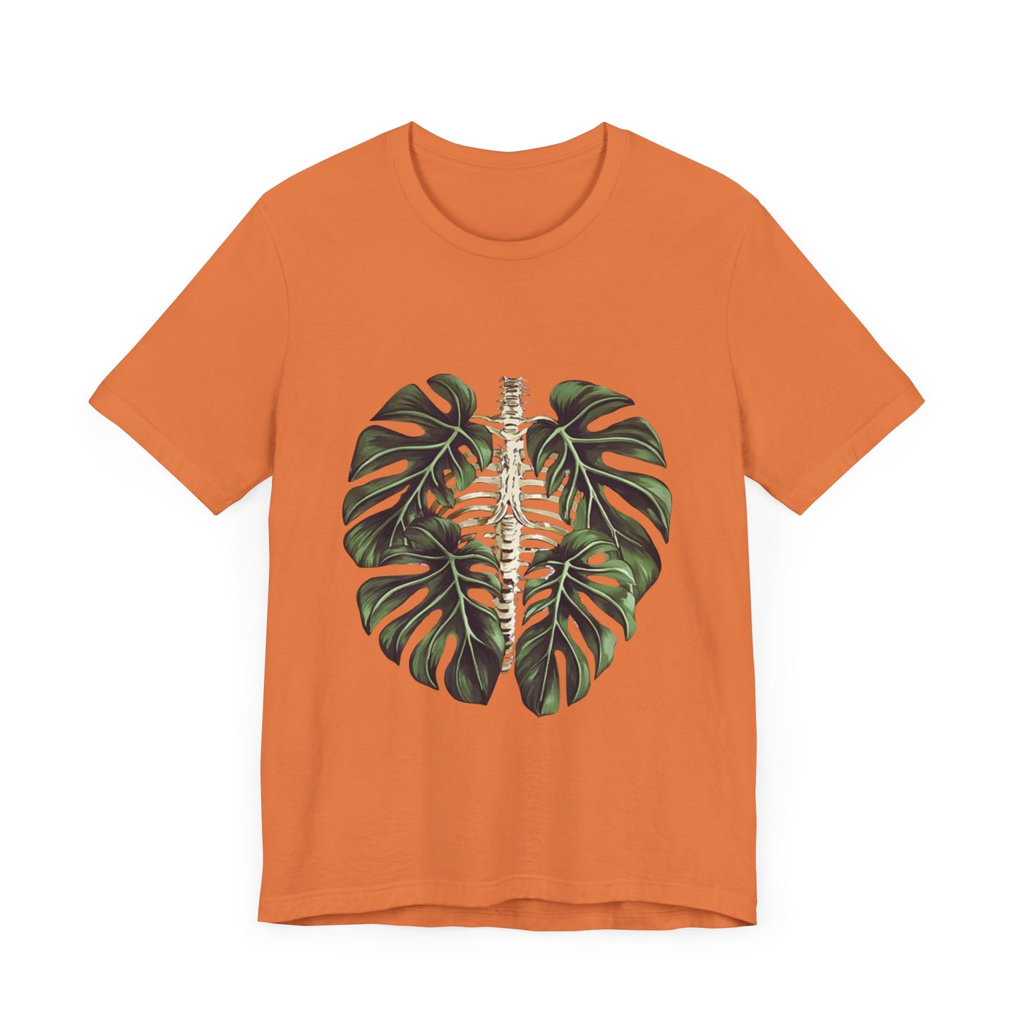 Nature-Inspired Skeleton Leaf Tee for Plant Lovers